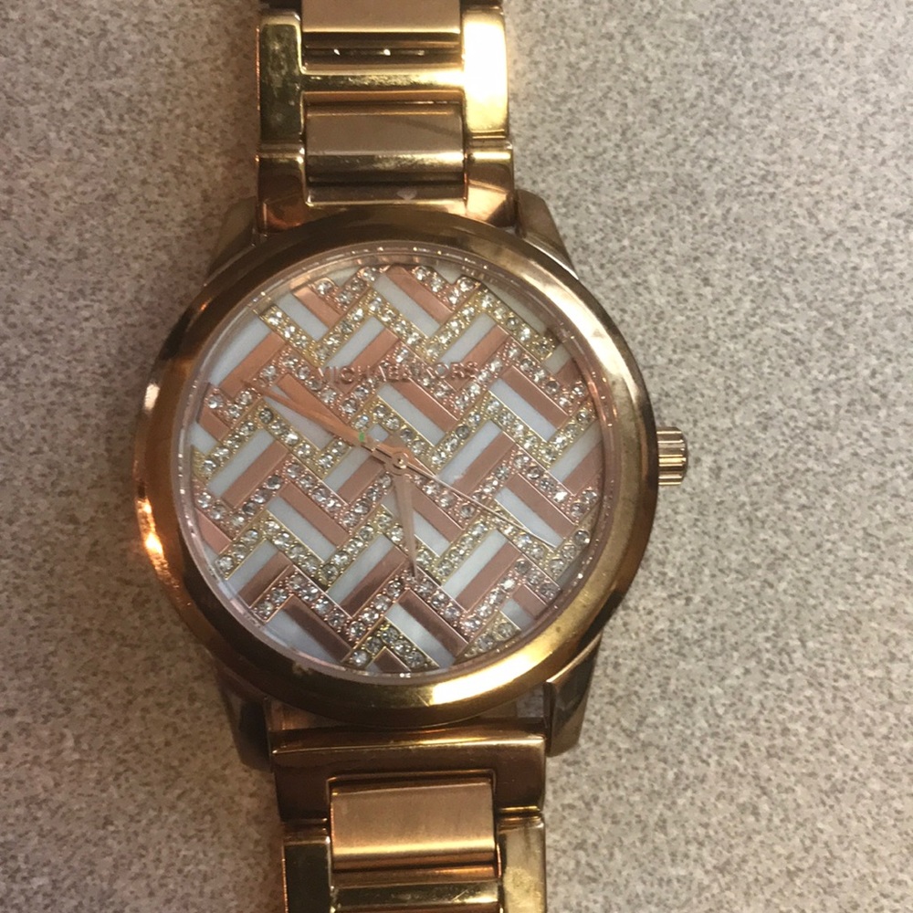 Michael Kors watch with bling in the face :)